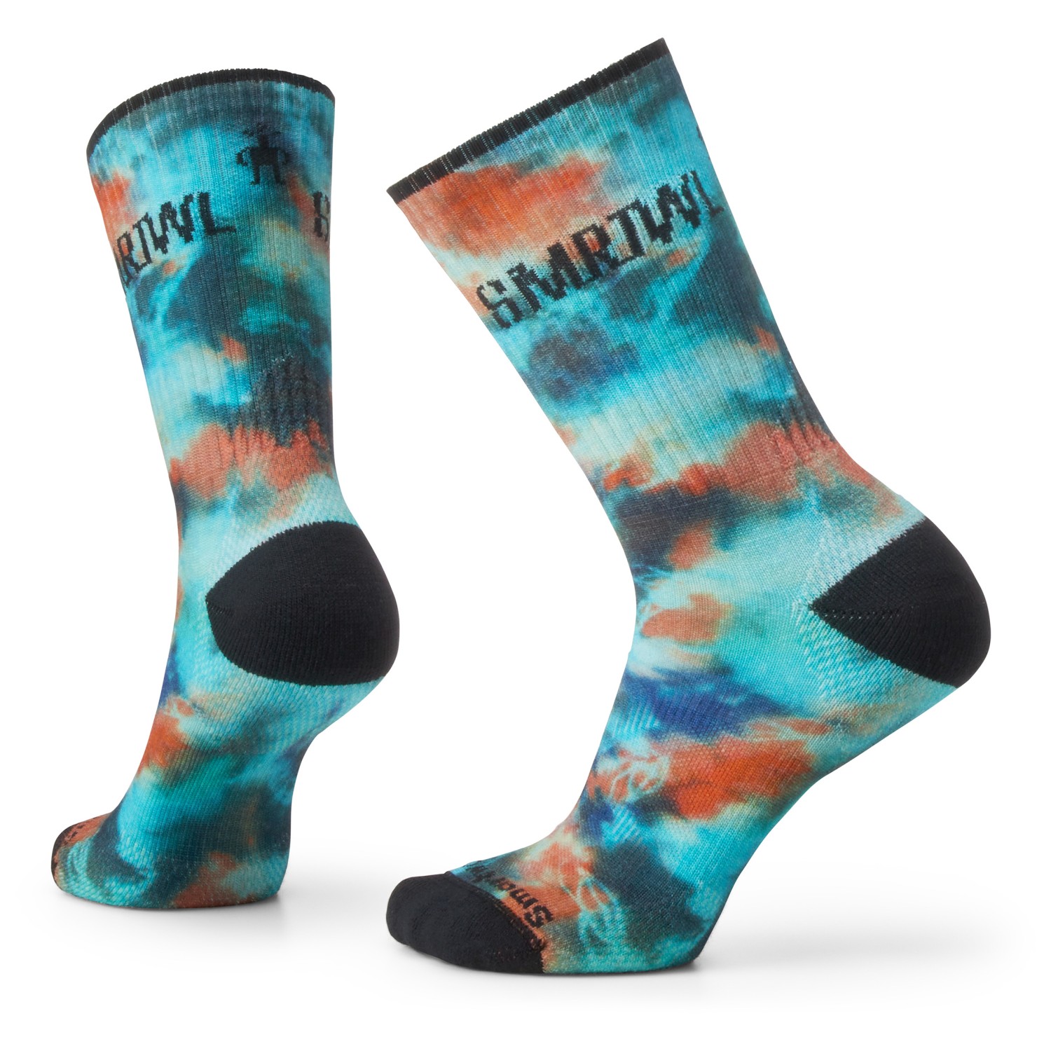 Smartwool ATHLETIC FAR OUT TIE DYE PRINT CREW capri Velikost: L ponožky