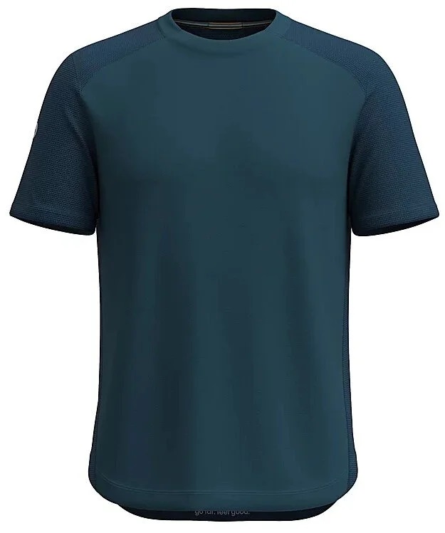 Smartwool M ACTIVE MESH SHORT SLEEVE TEE twilight blue Velikost: XXL pánské tričko