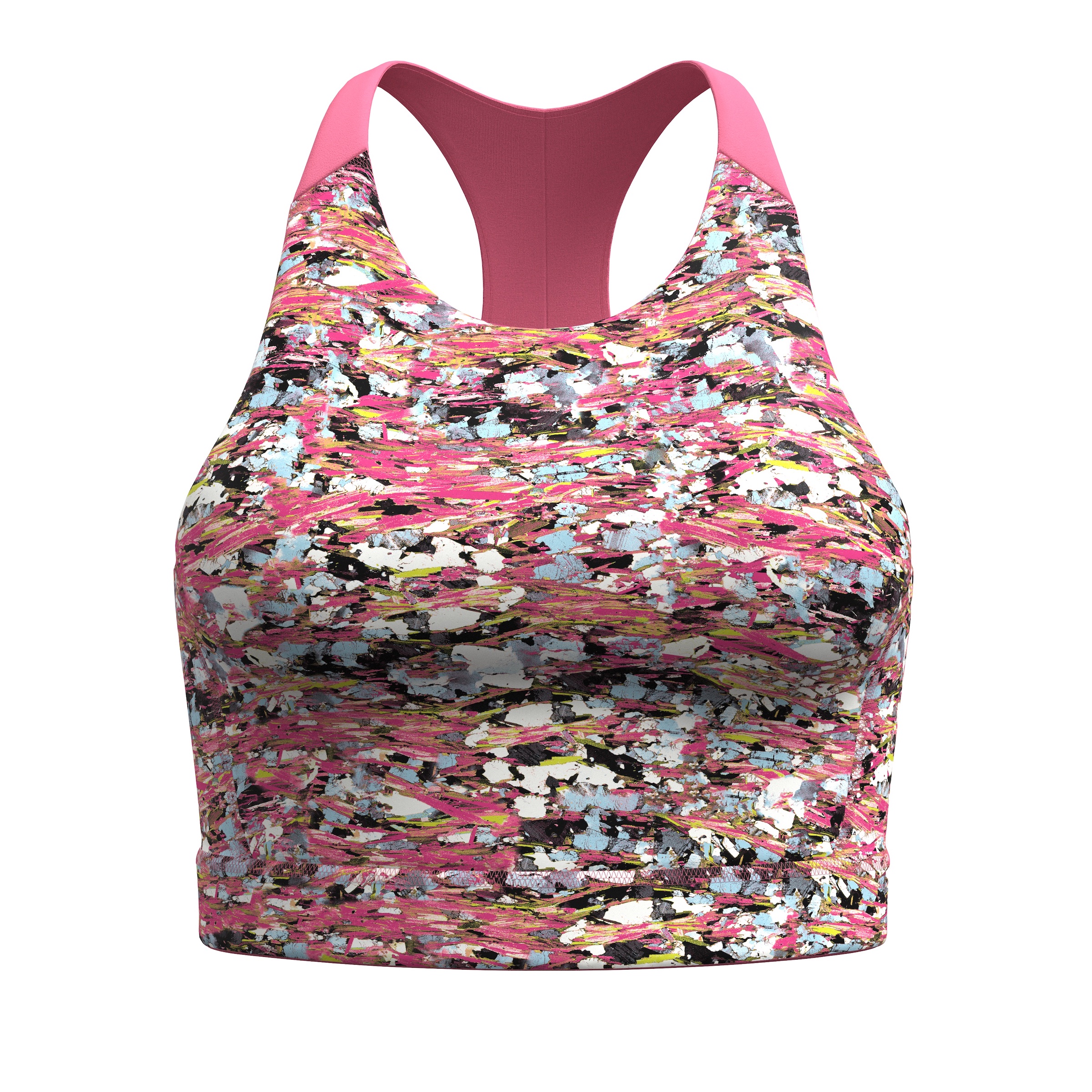 Smartwool W ACTIVE CROP BRA ​ guava pink mica stone Velikost: XS dámské spodní prádlo