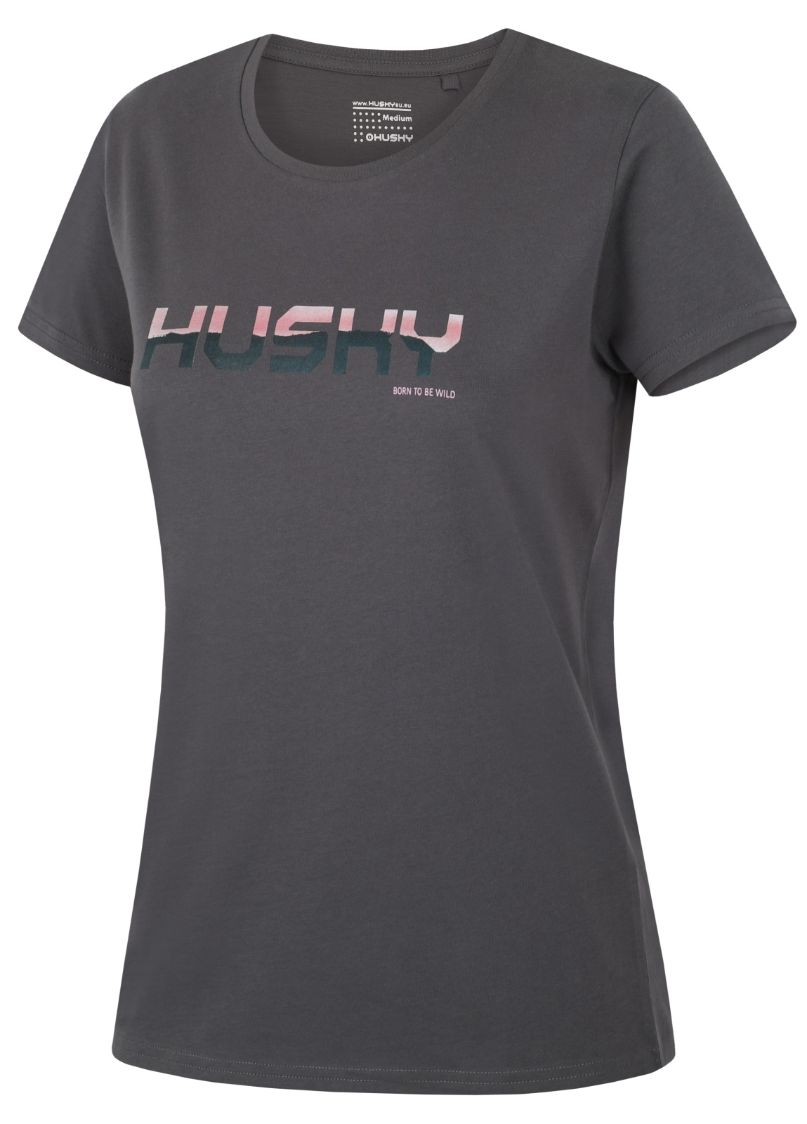 Husky Dámské bavlněné triko Tee Wild L dark grey Velikost: S dámské tričko s krátkým rukávem