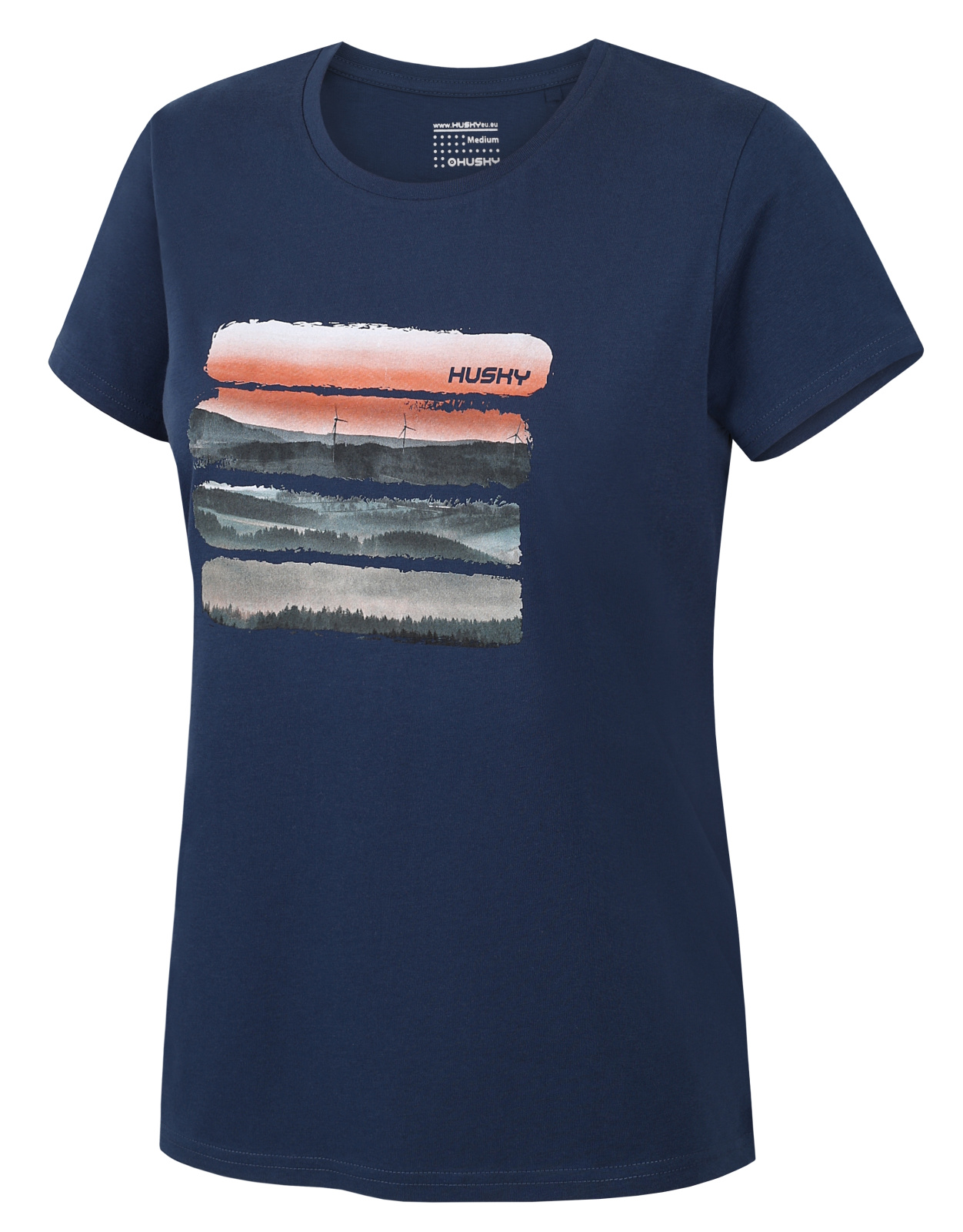 Husky Dámské bavlněné triko Tee Vane L dark blue Velikost: S dámské tričko s krátkým rukávem