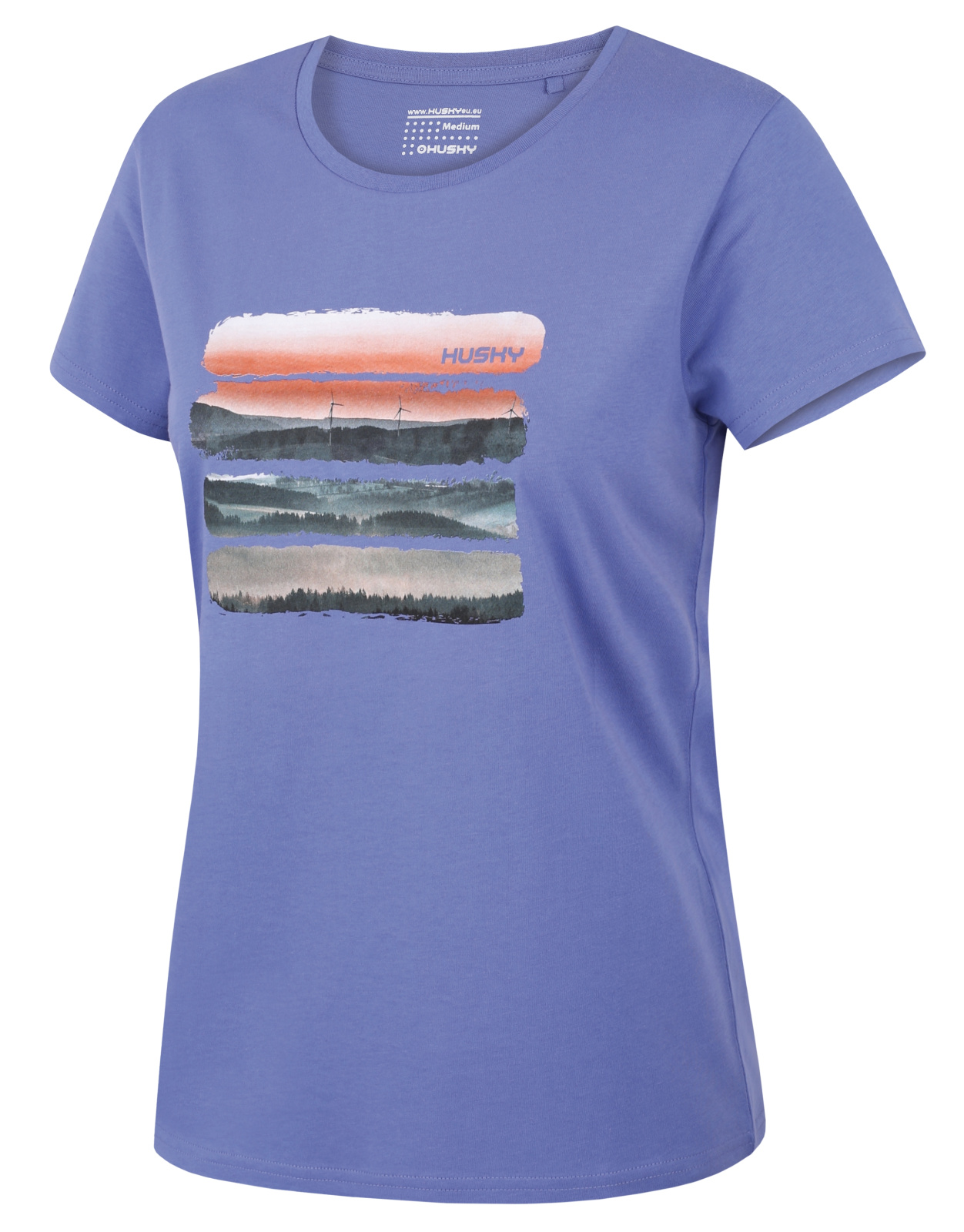 Husky Dámské bavlněné triko Tee Vane L light blue Velikost: S dámské tričko s krátkým rukávem