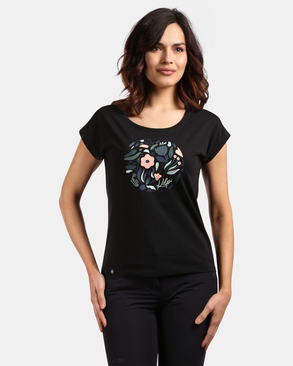 Kilpi ROANE-W Černá Velikost: 34 dámské tričko s krátkým rukávem