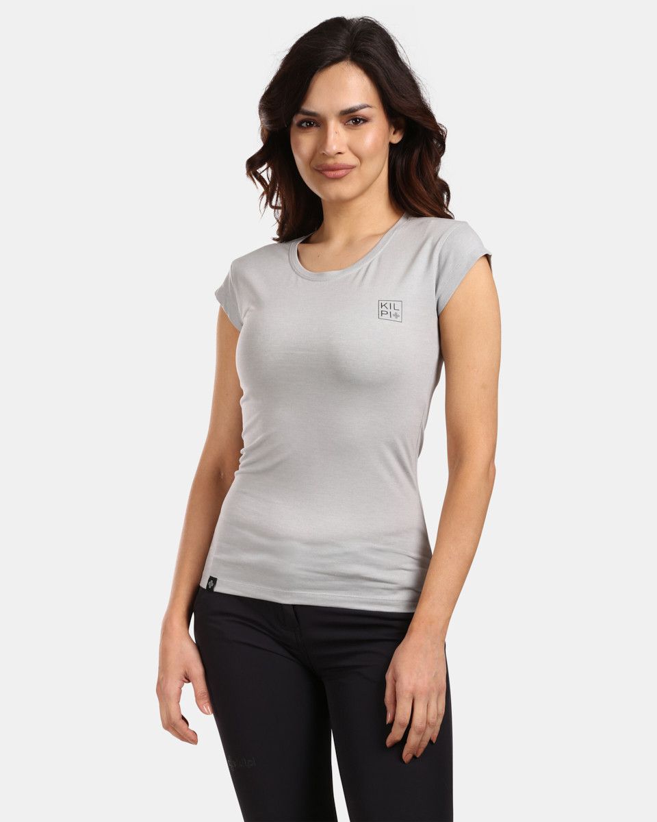Kilpi LOS-W Světle šedá Velikost: 38 dámské tričko s krátkým rukávem