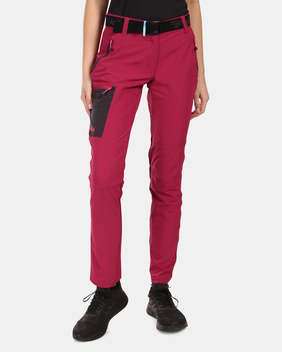 Kilpi BELVELA-W Tmavě červená Velikost: 36 short dámské kalhoty
