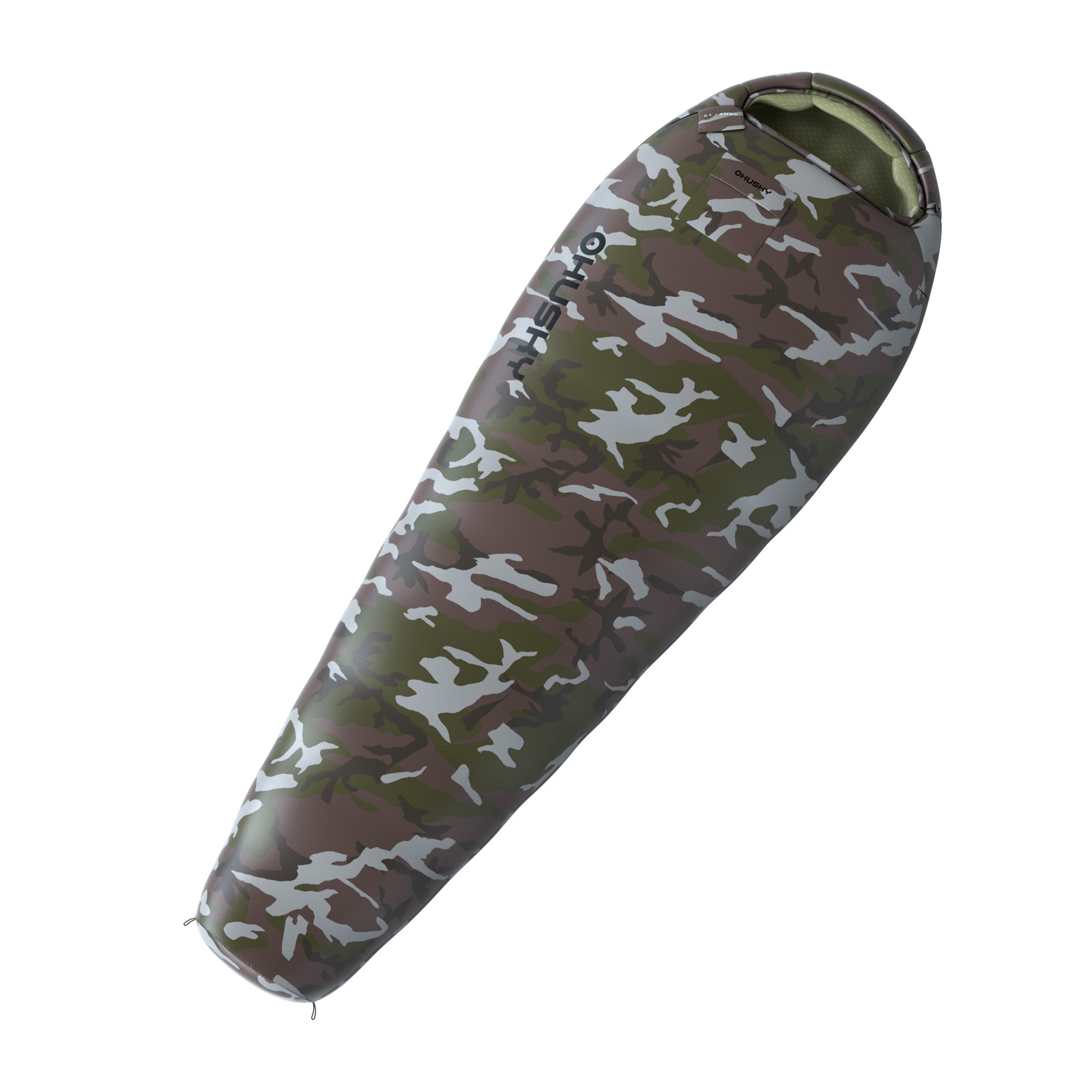 Husky Syntetický zimní spacák Army green Velikost: OneSize
