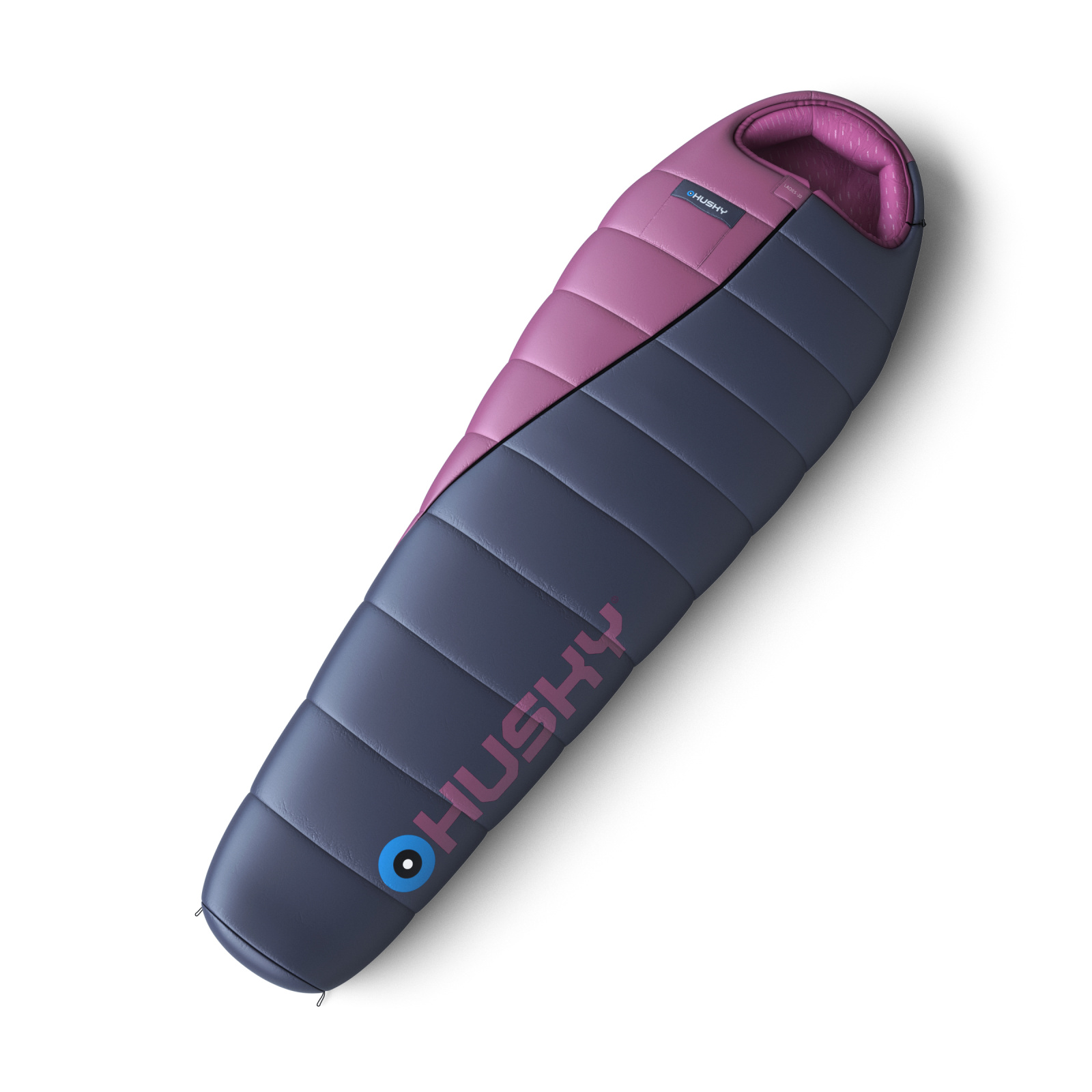 Husky Syntetický zimní dámský spacák Ladies Motion blue/pink Velikost: OneSize