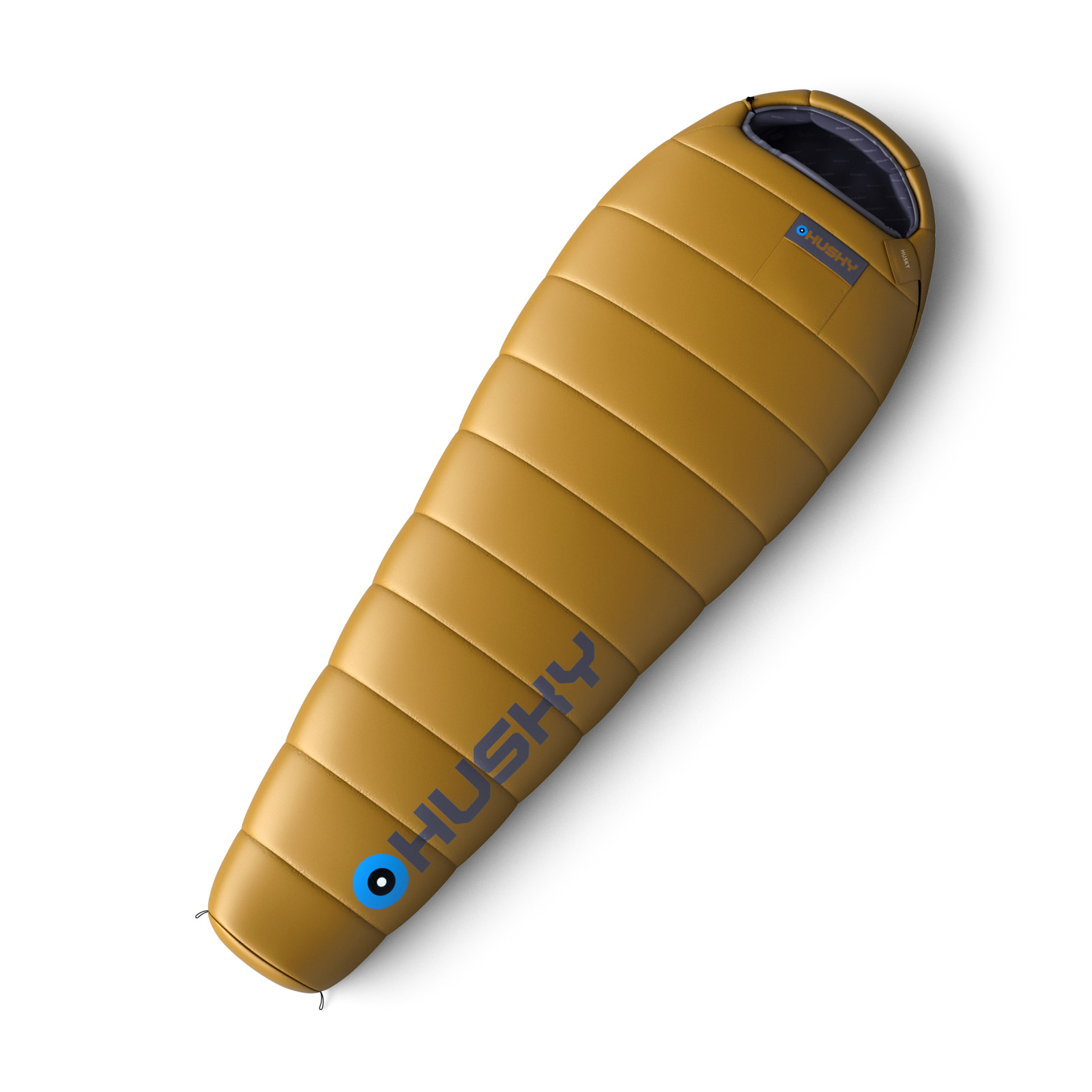 Husky Syntetický třísezónní prodloužený spacák Husky PLUS mustard Velikost: OneSize