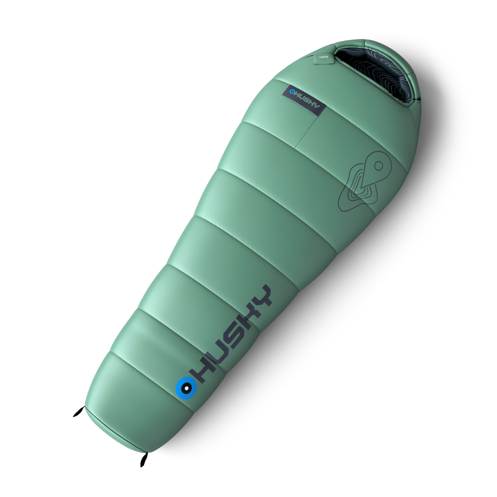 Husky Syntetický třísezónní dětský spacák Junior mint Velikost: OneSize
