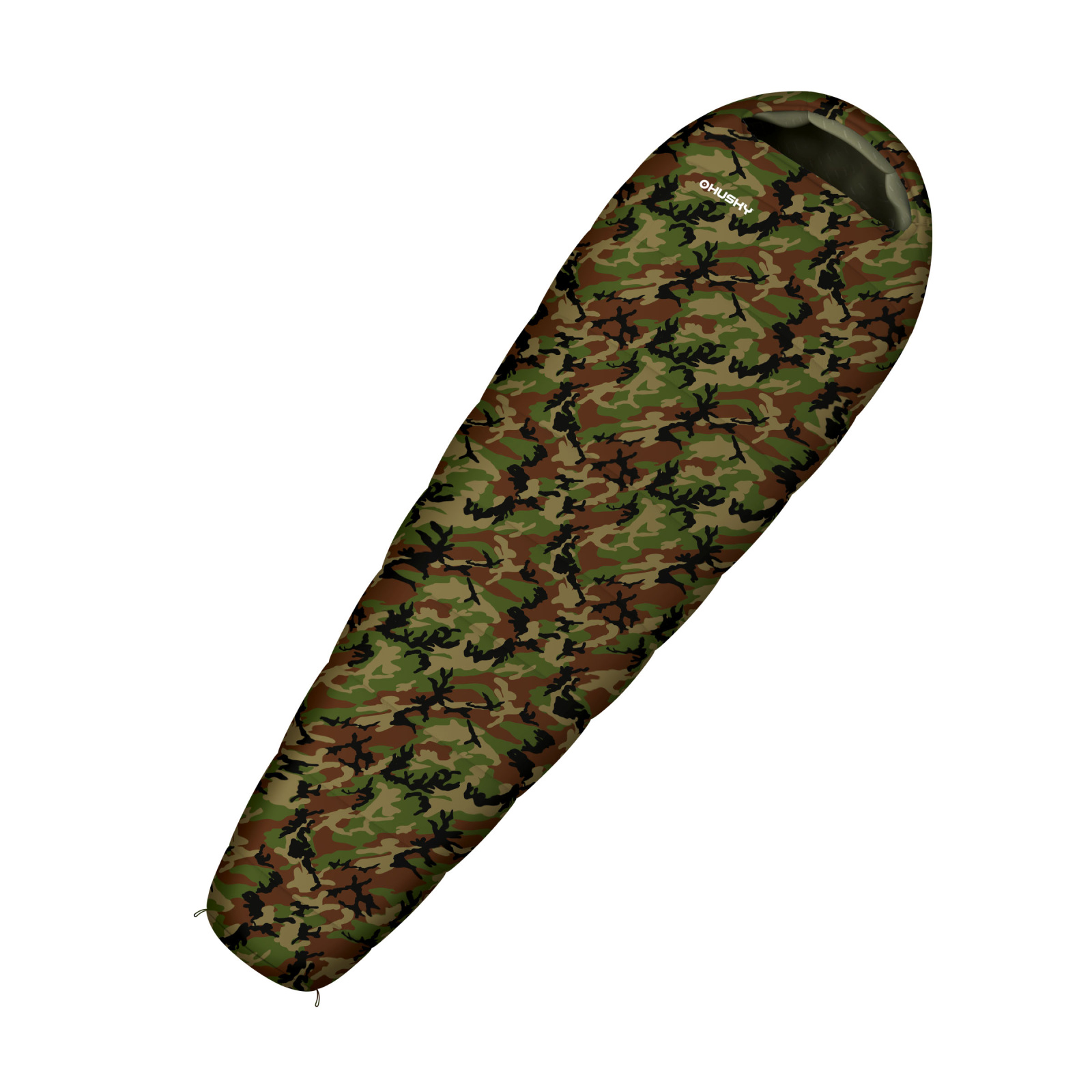 Husky Syntetický třísezónní dětský spacák Junior Army green Velikost: OneSize