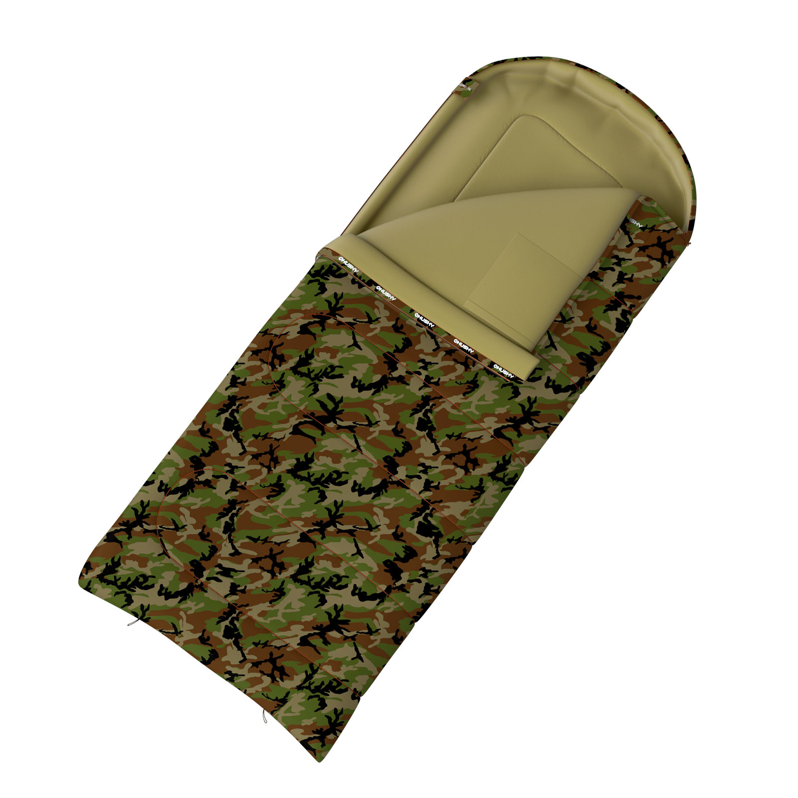 Husky Dekový třísezónní spacák Gizmo Army green Velikost: OneSize