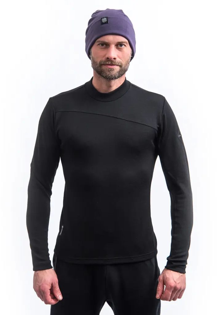 SENSOR MERINO EXTREME UP pánská mikina dl.rukáv černá Velikost: S