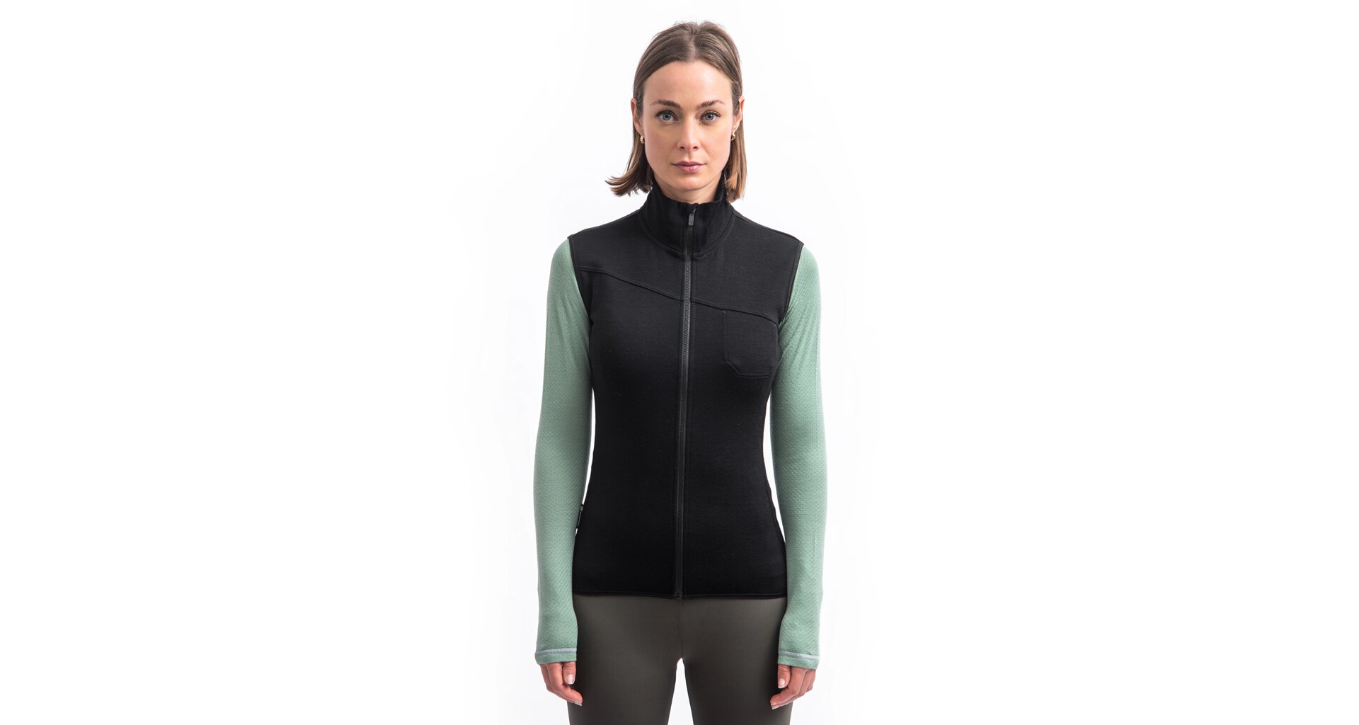 SENSOR MERINO EXTREME UP dámská vesta černá Velikost: XL