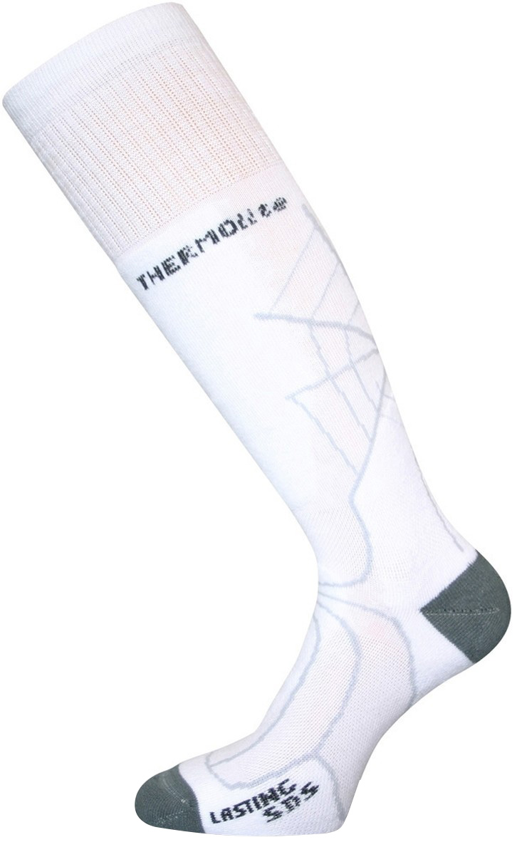 Lasting funkční lyžařské podkolenky SDS 001 bílé Velikost: M podkolenky
