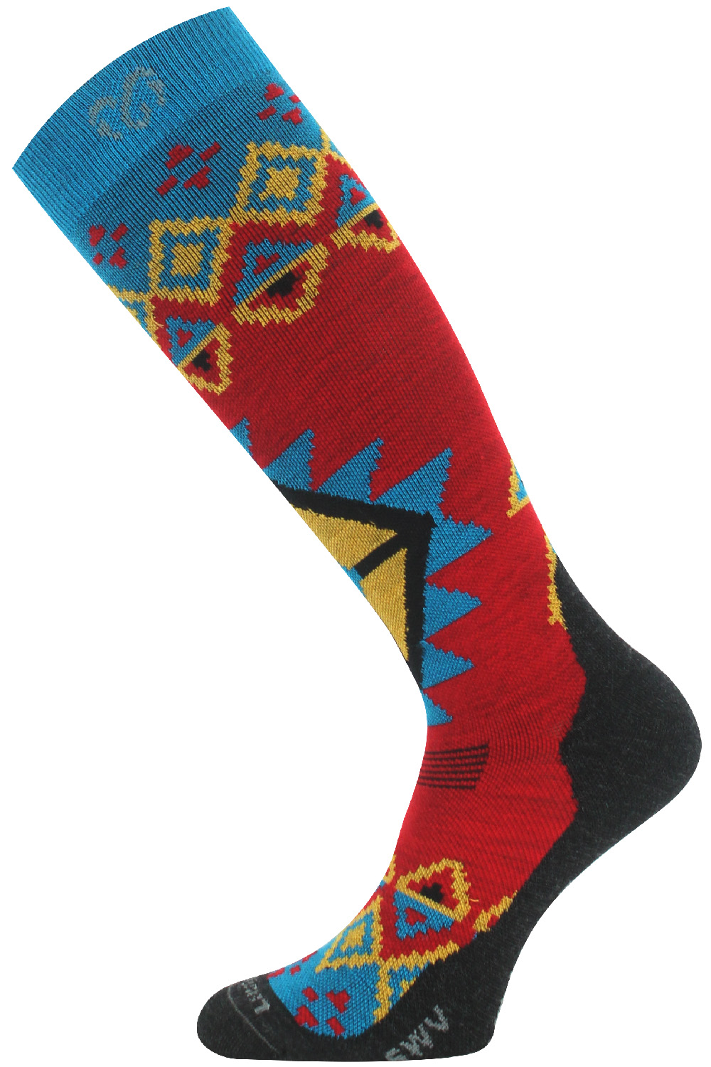 Lasting merino lyžařské podkolenky SWV 590 červené Velikost: S podkolenky