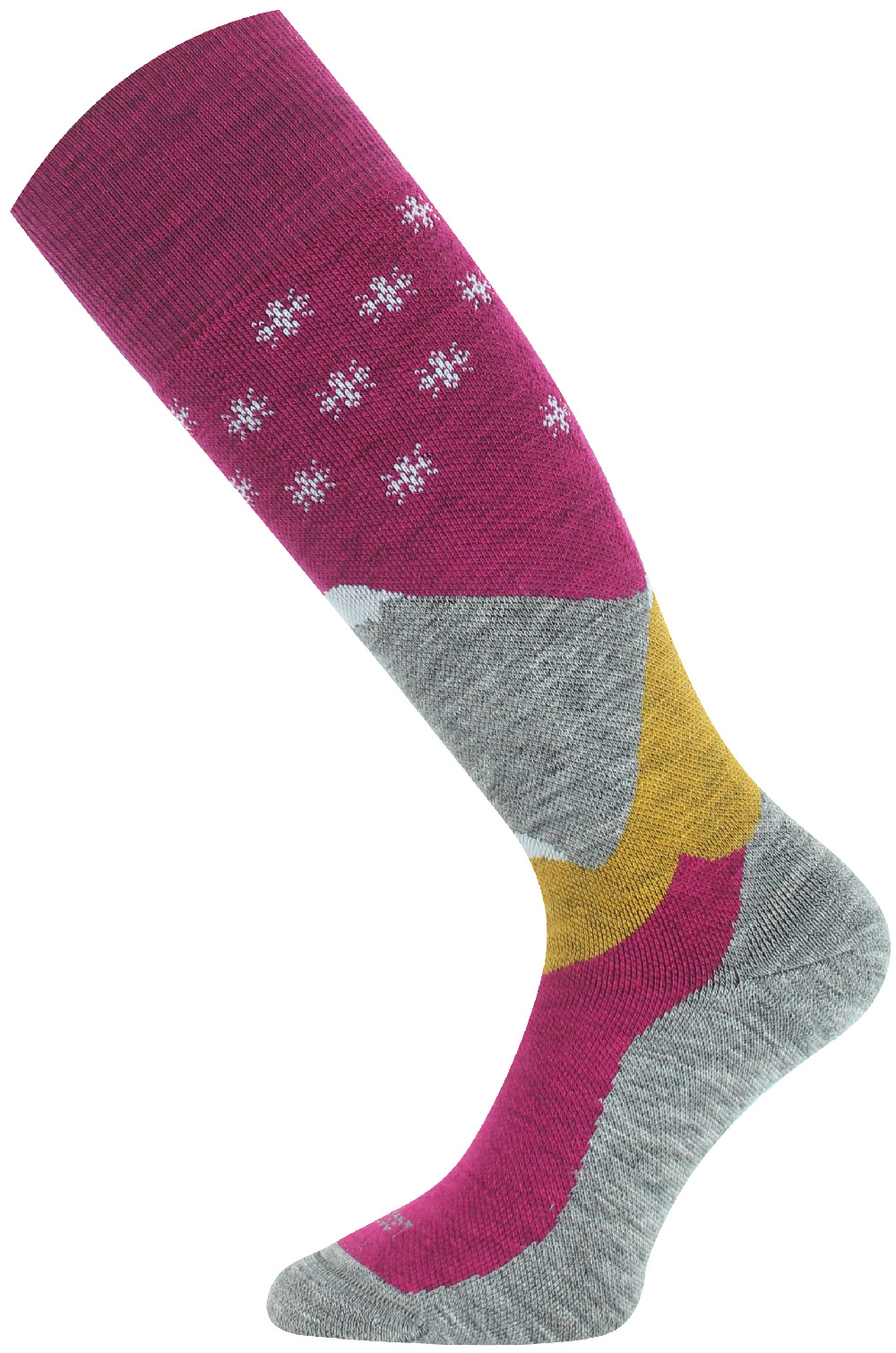 Lasting merino lyžařské podkolenky SPW 408 růžová Velikost: L podkolenky