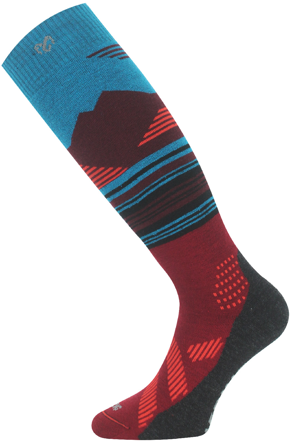 Lasting merino lyžařské podkolenky SSU 530 modré Velikost: L podkolenky