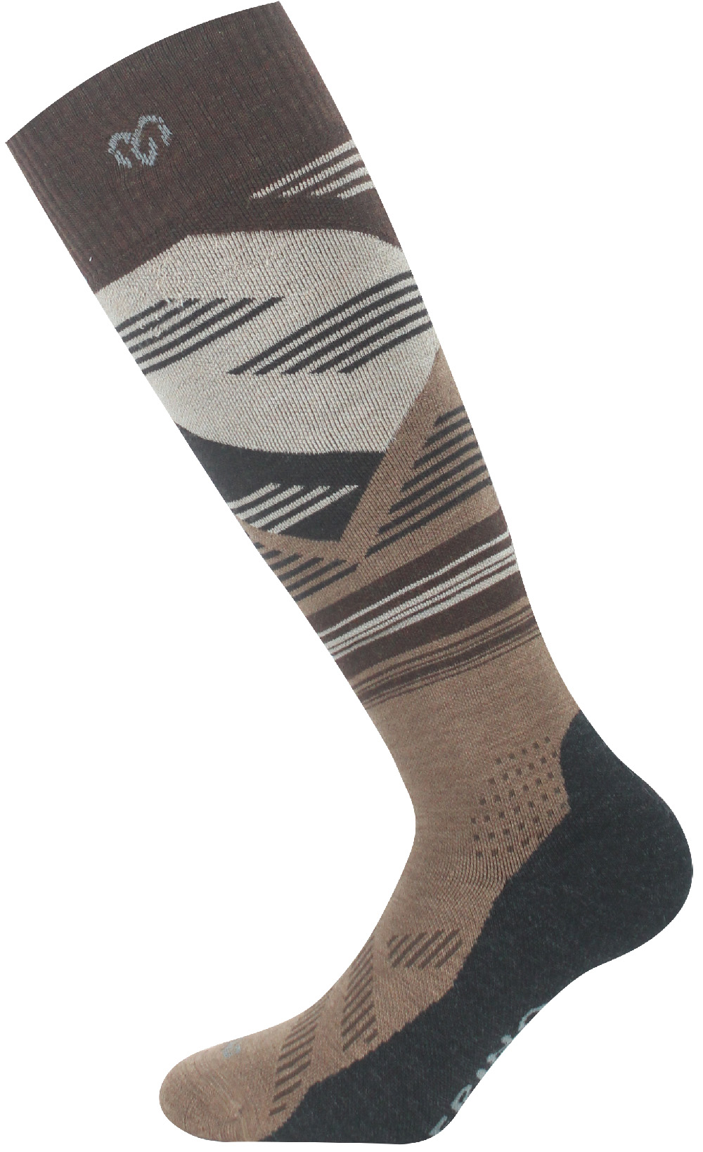 Lasting merino lyžařské podkolenky SIW 720 hnědé Velikost: S podkolenky