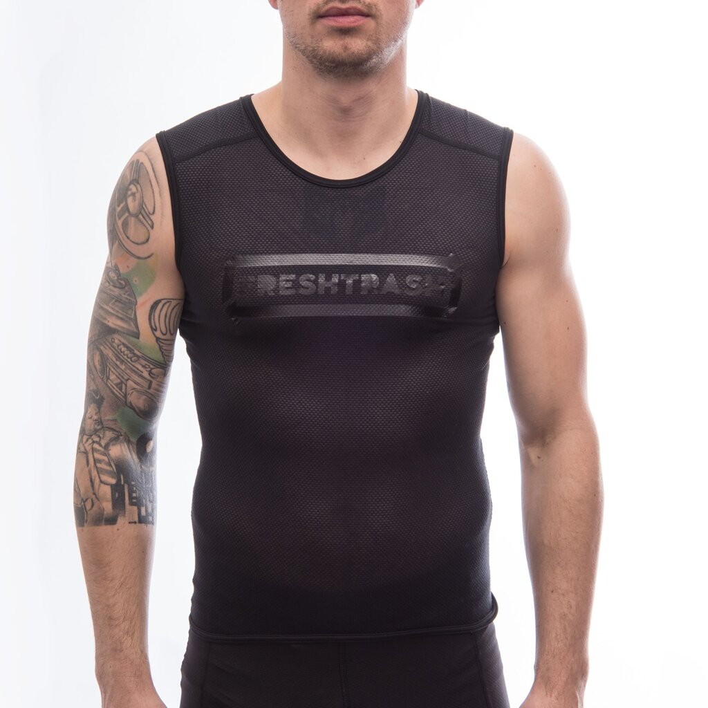Fresh Trash MEN'S CONVERT JERSEY NO SLEEVE TRUE BLACK Velikost: S