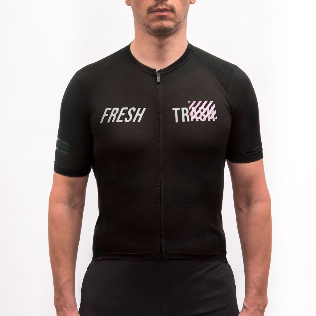 Fresh Trash MEN'S LITE MERINO EVO JERSEY TRUE BLACK Velikost: M