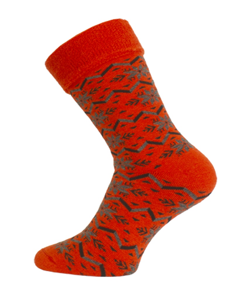 Lasting merino ponožky HMN 308 červená Velikost: L