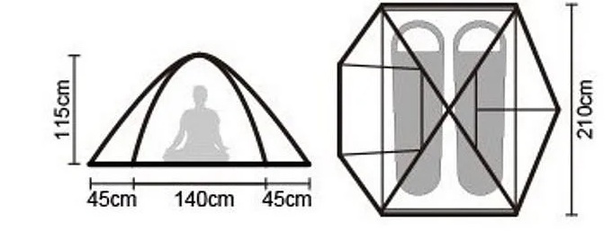 Naturehike CLOUD RIVER stan pro 2-3 osoby