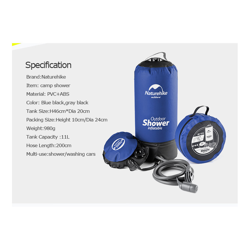 Naturehike kempingová tlaková sprcha
