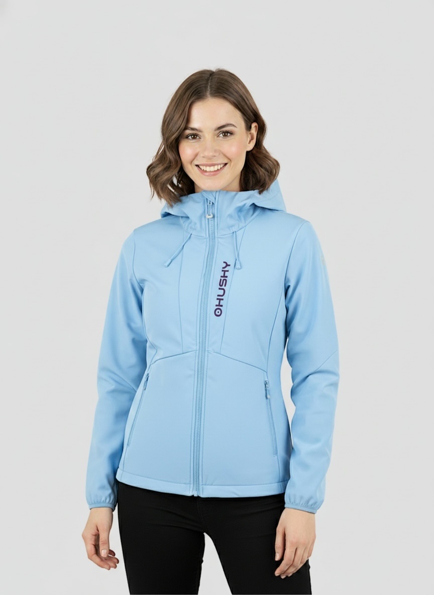 Husky Dámská softshell bunda Silvo L light blue Velikost: L