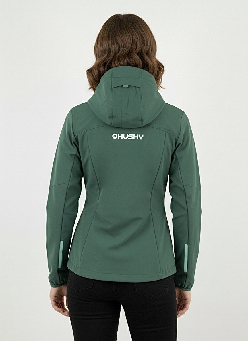 Husky Dámská softshell bunda Silvo L green Velikost: S