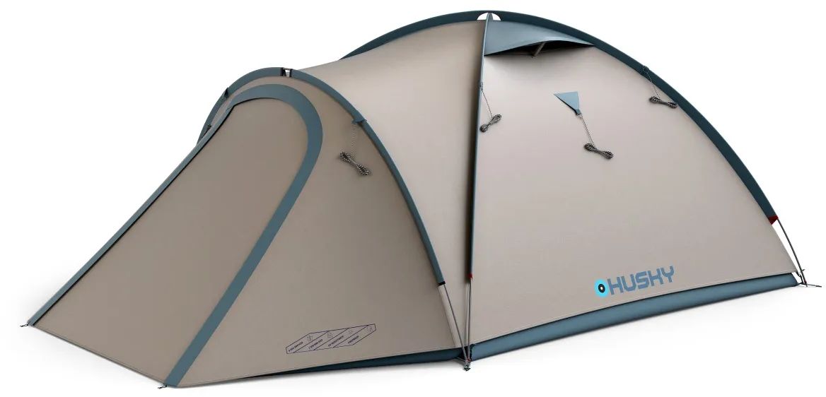 Husky Kempingový stan pro 4 osoby Bizon 4 Classic light grey Velikost: UNI 8592287200256