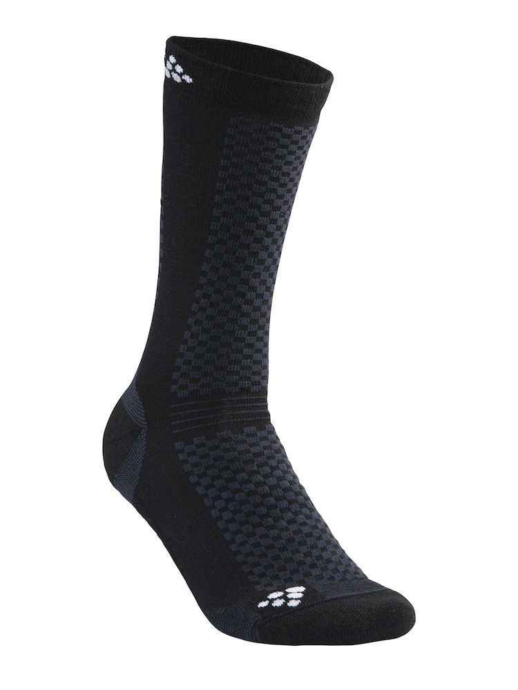 CRAFT WARM MID 2-PACK SOCK černá Velikost: 43-45 7318572773905