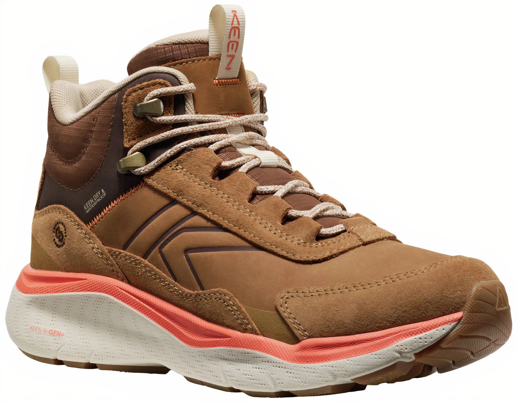 Keen LEIKI LEATHER MID WP WOMEN chipmunk/birch Velikost: 38