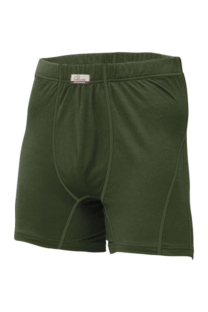 E-shop Lasting NICO 6262 zelená vlněné Merino boxerky