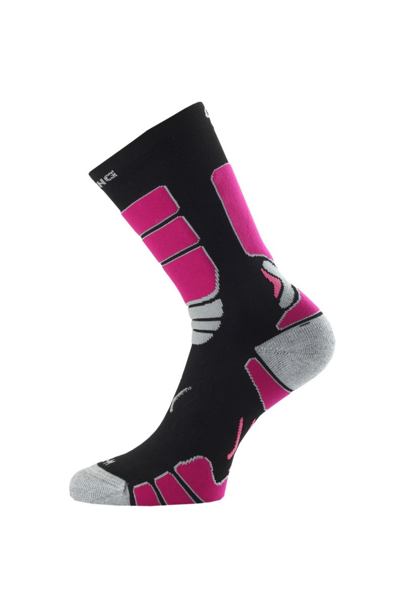 E-shop Lasting ILR 904 černá Středně dlouhá inlinová ponožka