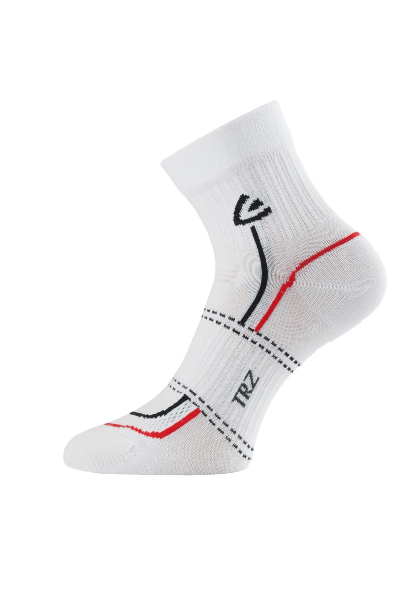 Lasting TRZ 001 ponožky pro aktivní sport bílá Velikost: (42-45) L ponožky
