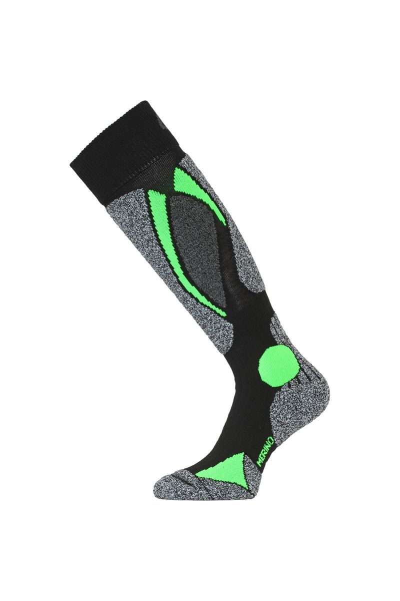 Lasting SWC 906 černá merino ponožky lyžařské Velikost: (38-41) M ponožky