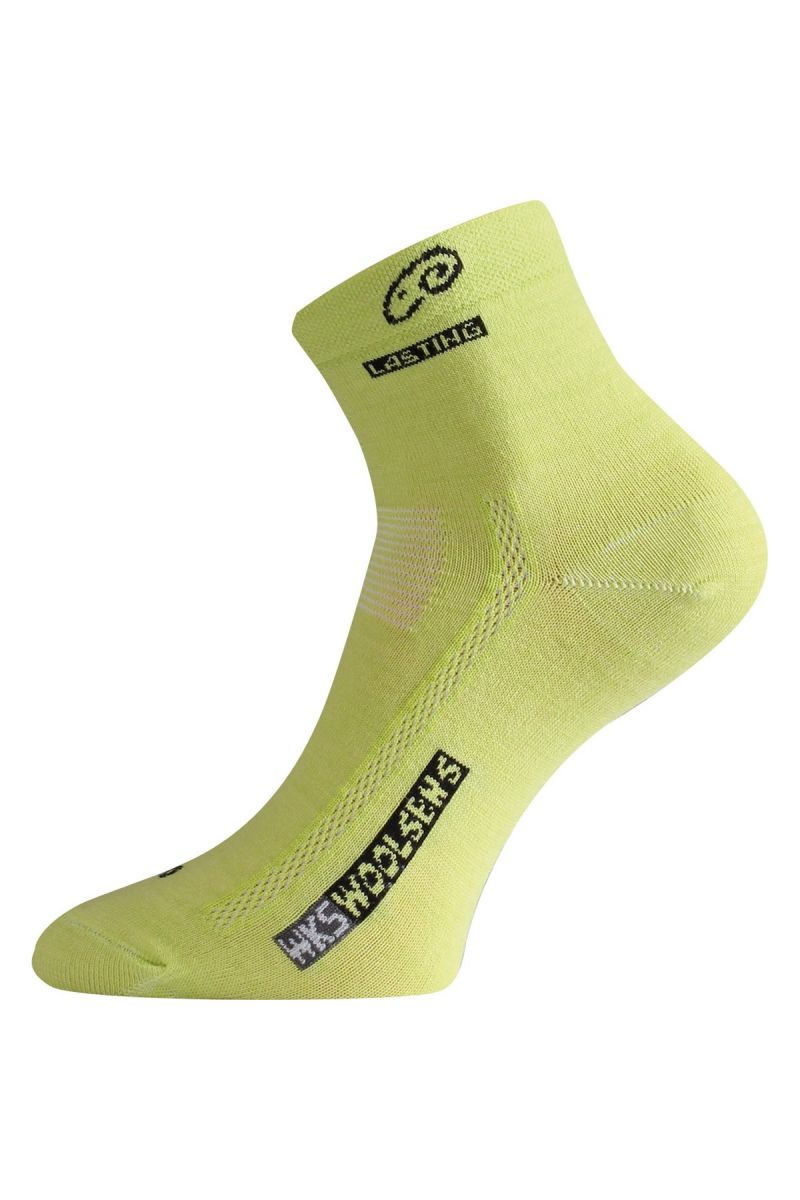 E-shop Lasting WKS 669 zelená vlněné ponožky