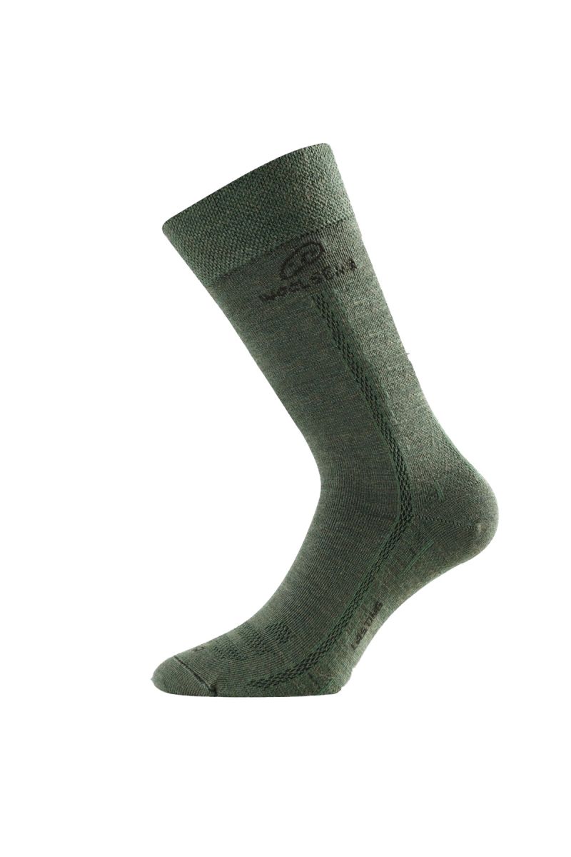 Lasting WLS 620 zelená vlněná ponožka Velikost: (42-45) L ponožky