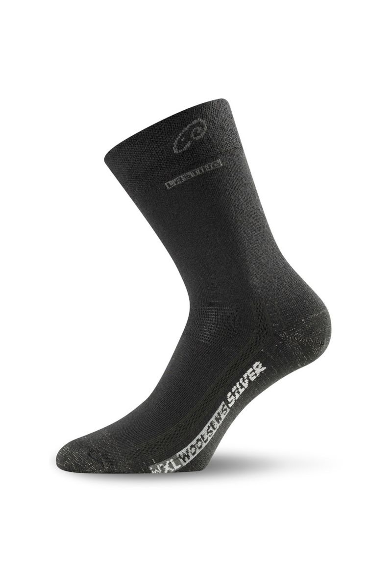 Lasting WXL 900 černá merino ponožky Velikost: (42-45) L ponožky