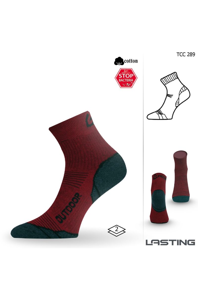 Lasting TCC 289 červená funkční ponožky Velikost: (38-41) M ponožky