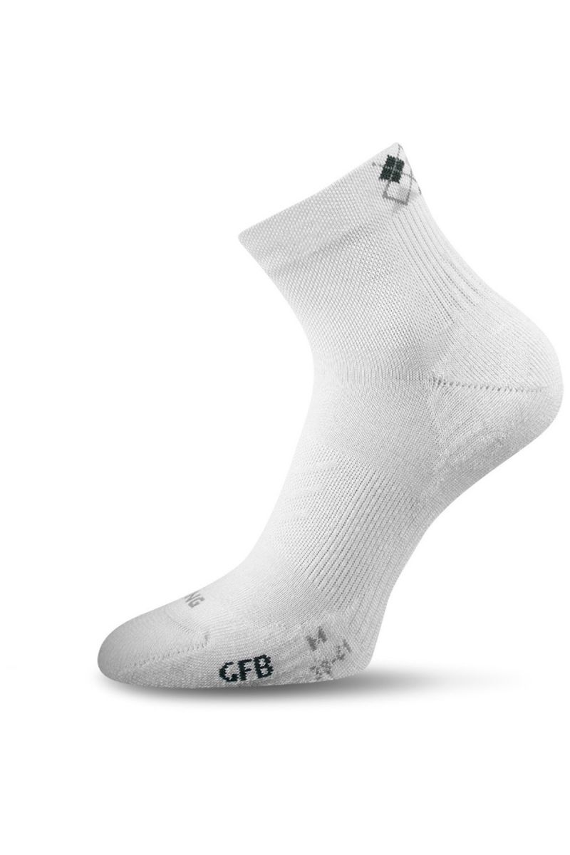 Lasting GFB 001 bílé bavlněné ponožky Velikost: (46-49) XL ponožky