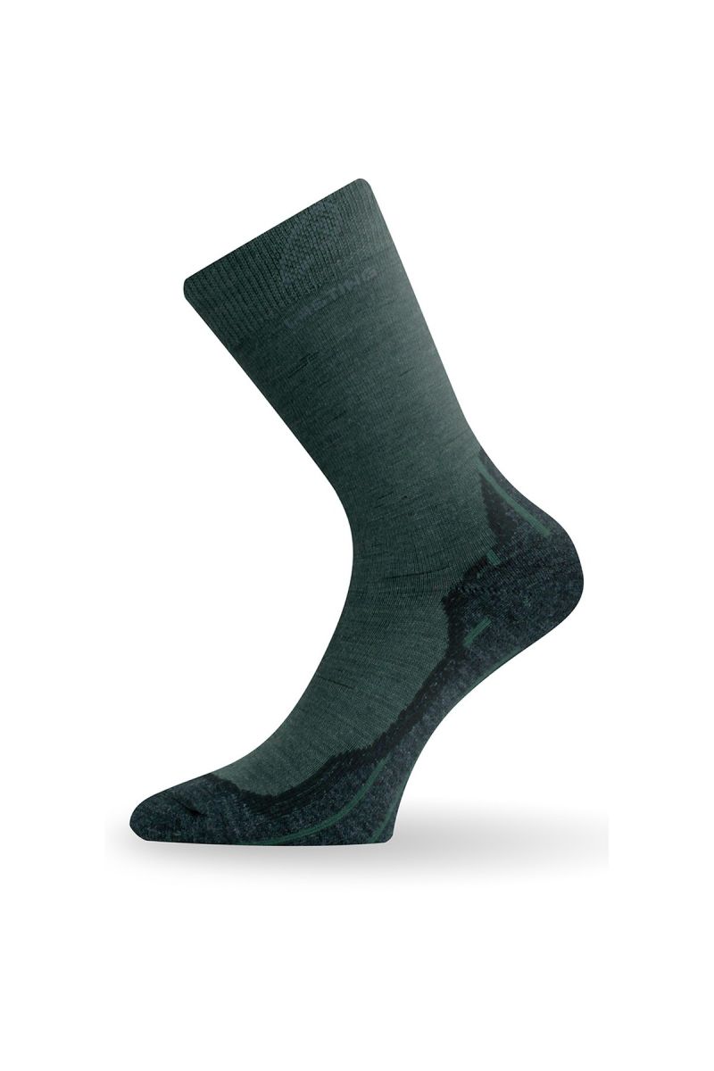 E-shop Lasting WHI 620 zelené vlněné ponožky