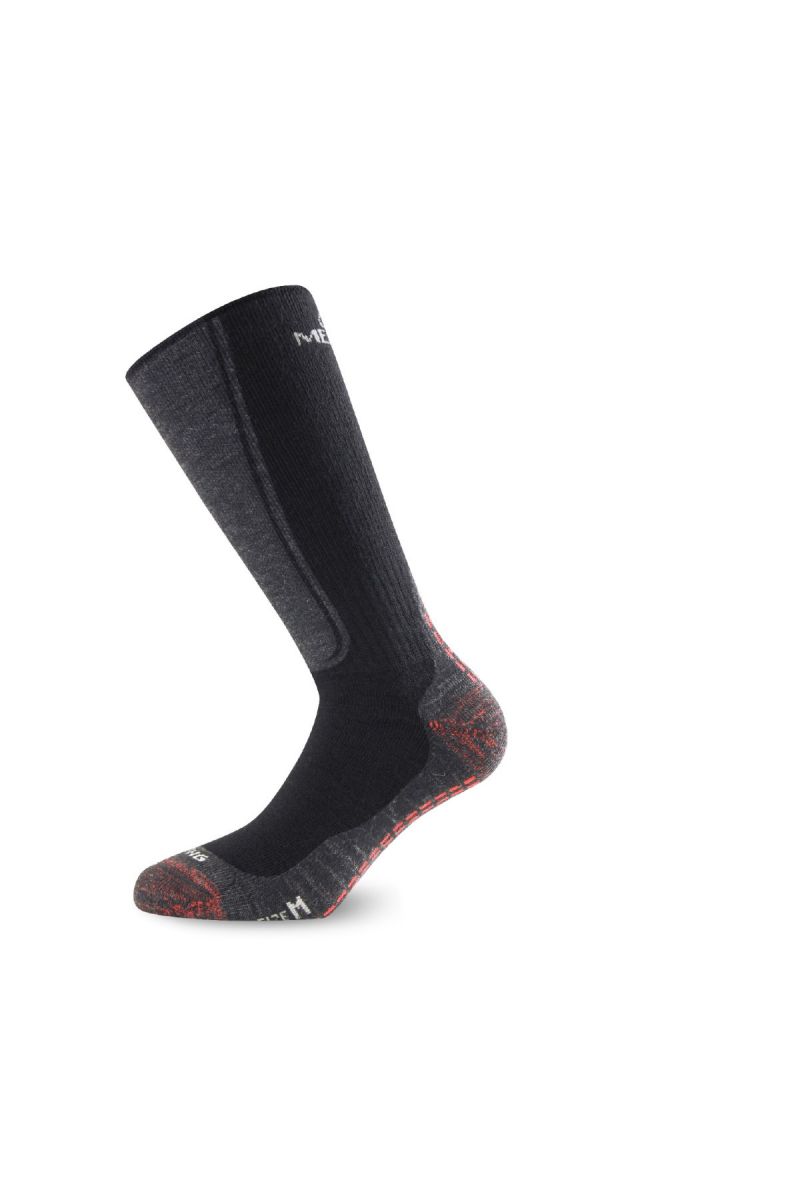 Lasting WSM 900 černé vlněné ponožky Velikost: (46-49) XL ponožky