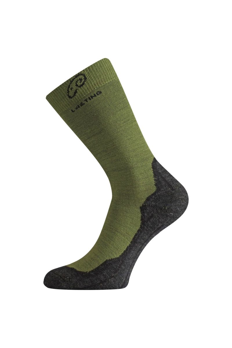 E-shop Lasting WHI 699 zelené vlněné ponožky