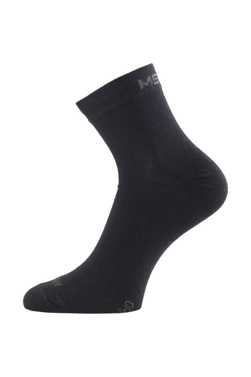 E-shop Lasting WHO 900 černé ponožky z merino vlny