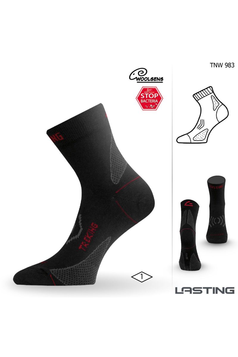 Lasting TNW 983 černá merino ponožka Velikost: (38-41) M ponožky