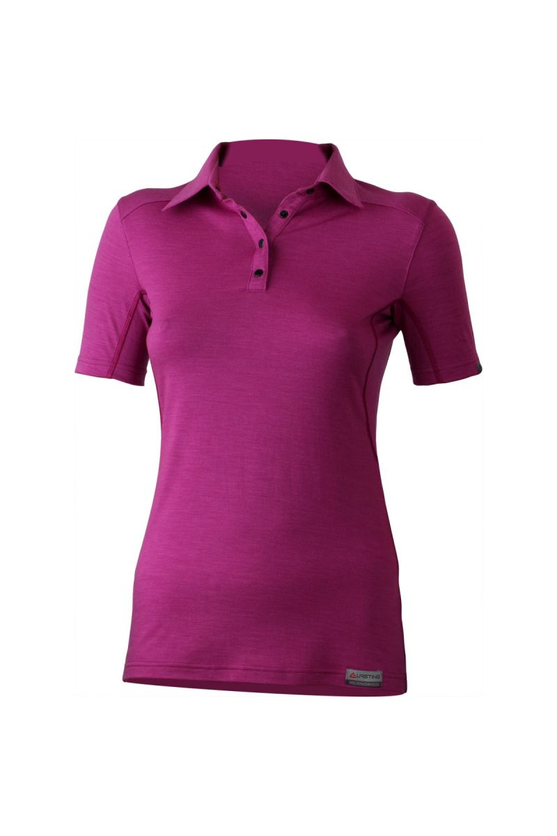 E-shop Lasting ALISA 4848 růžové merino triko dámské