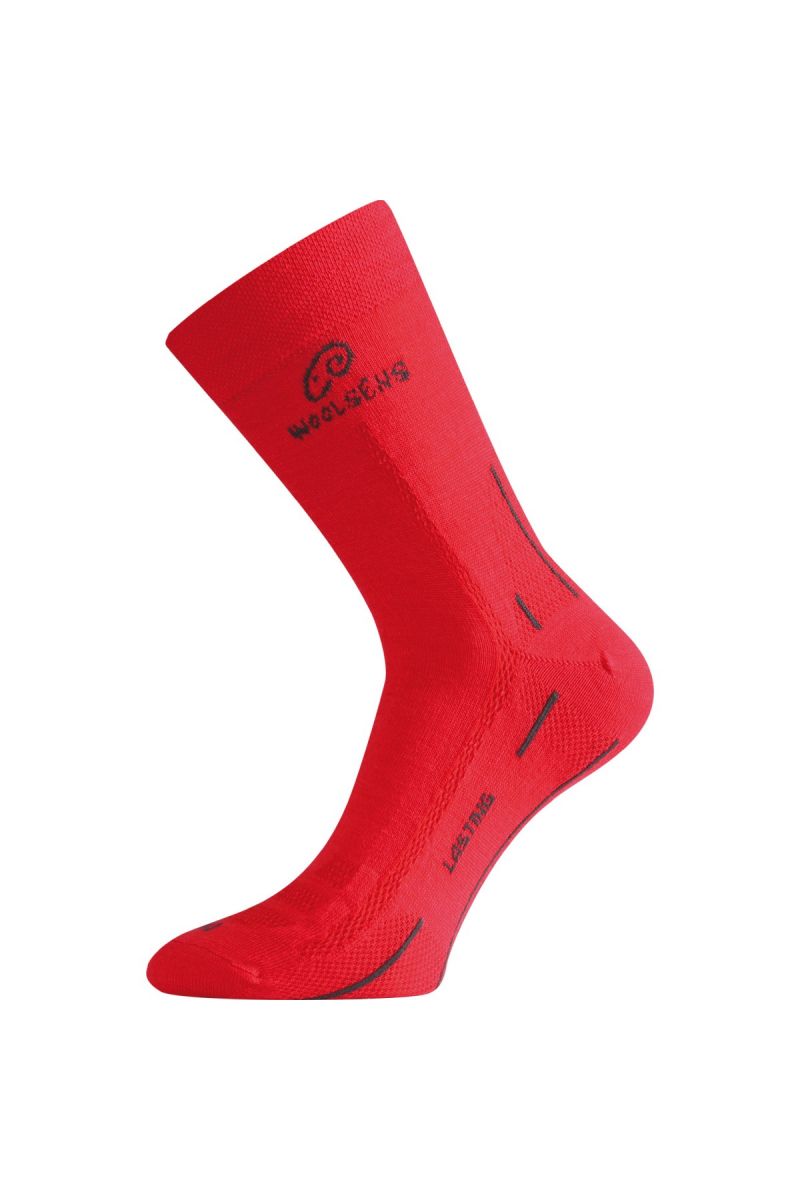 Lasting WLS 388 červená vlněná ponožka Velikost: (38-41) M ponožky