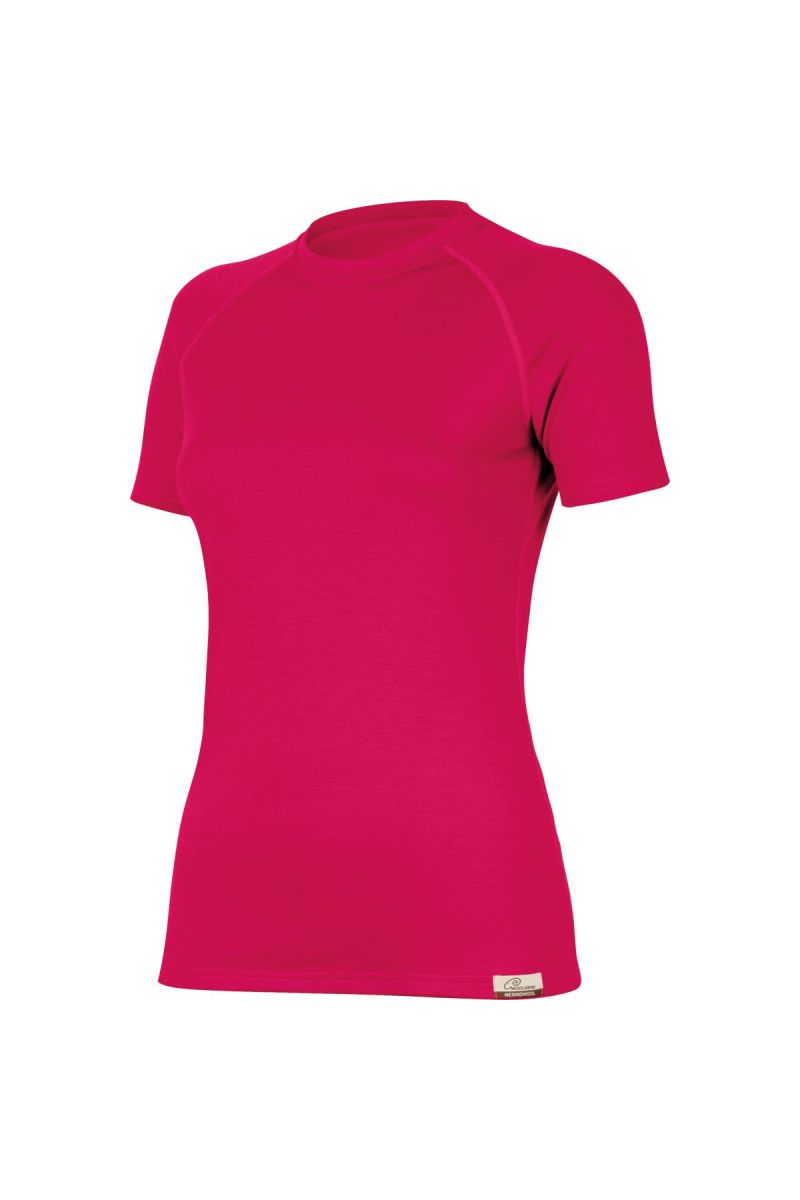 E-shop Lasting ALEA 4747 růžové vlněné merino triko