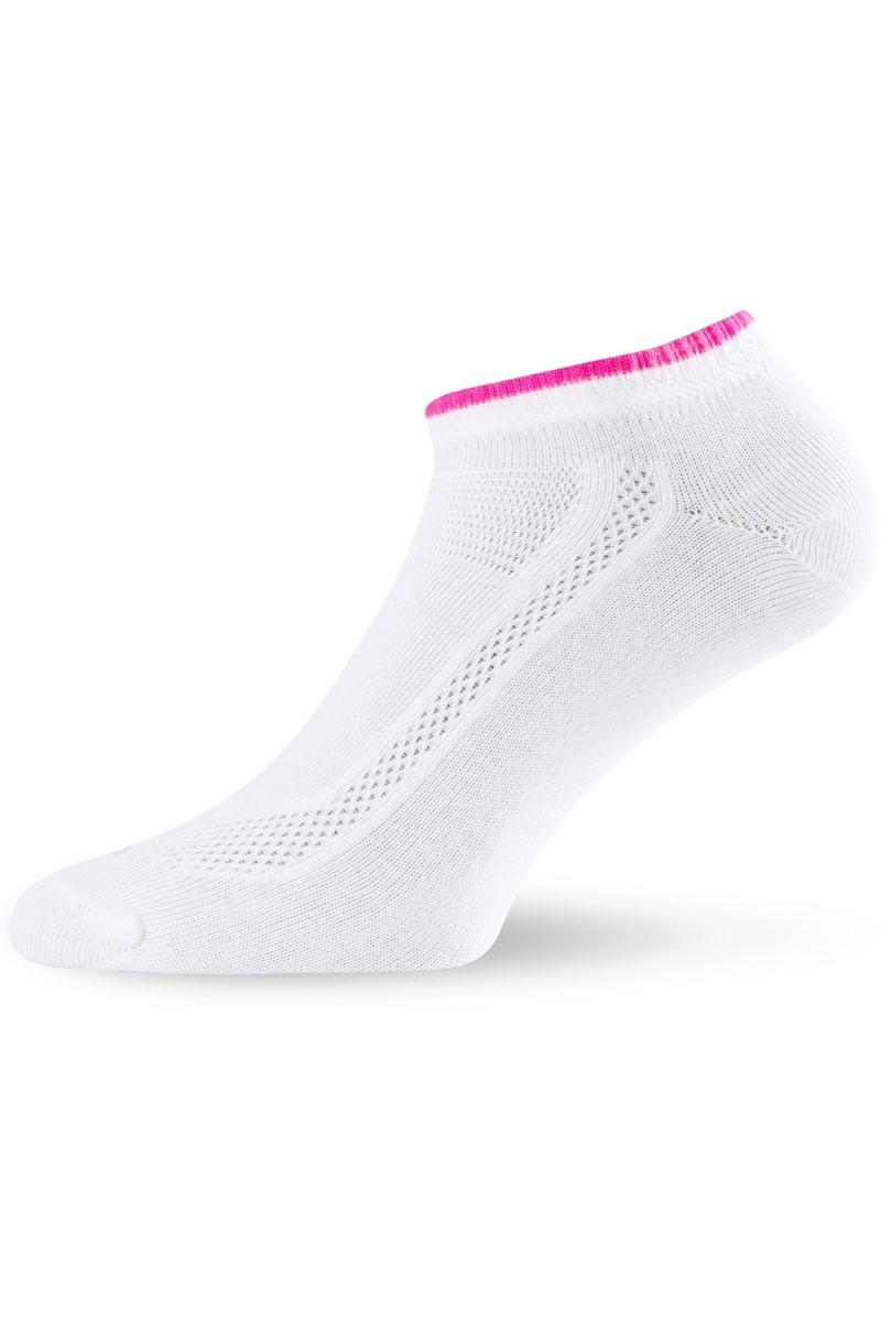 Lasting ARA-2pár bavlněné ponožky 003 bílá Velikost: (42-45) L ponožky